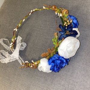 Asymmetrical Adult flower crown